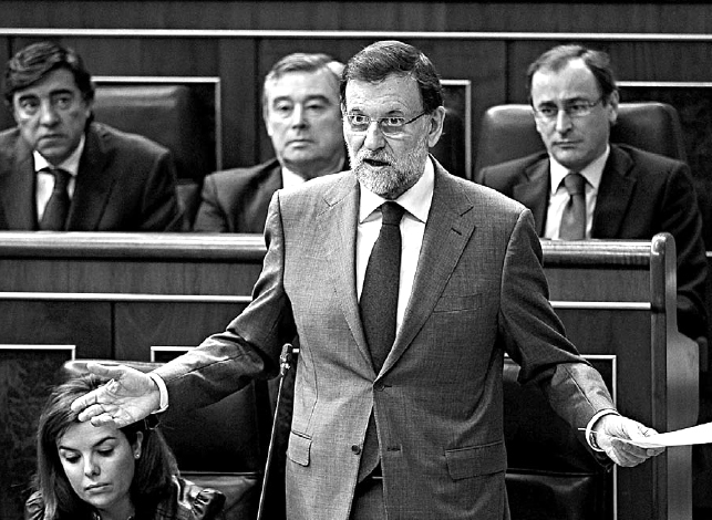 O chefe do governo espanhol, Mariano Rajoy, reafirmou ontem a sua inocência