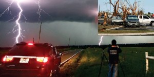 Os ventos fortes dos cinco tornados destruíram dezenas de postes de eletricidade, carros e árvores, provocando de novo o caos no estado de Oklahoma