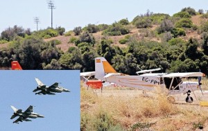 As duas avionetas espanholas suspeitas foram fiscalizadas pela GNR no aeródromo de Lagos