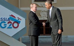 Obama recebido por Putin na chegada à cimeira do G20, na cidade russa de São Petersburgo