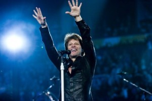 Jon Bon Jovi num espetáculo no Air Canada Centre em Toronto - 14 de fevereiro de 2011. The Canadian Press Images / Christian Lapid