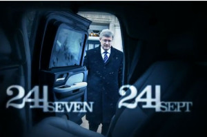 O primeiro-ministro Stephen Harper lança uma série de vídeo semanal, chamada "24 Seven". CORTESIA: YouTube