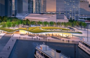 O projeto vencedor para o Jack Layton Ferry Terminal e Harbour Square