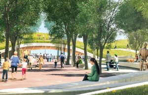 O projeto vencedor para o Jack Layton Ferry Terminal e Harbour Square