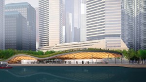 O projeto vencedor para o Jack Layton Ferry Terminal e Harbour Square