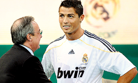 Florentino Pérez conta com CR7 para o futuro do Real