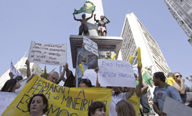 Forças de segurança usaram gás e canhões de água