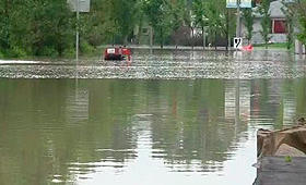 As cheias no sul de Alberta