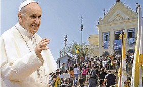O papa Francisco irá visitar o Santuário da Penha, no Rio de Janeiro