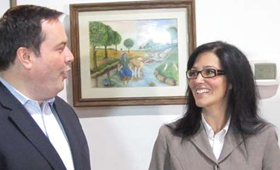 Jason Kenney e Renata Bozzi na Casa do Alentejo (Direitos Reservados)