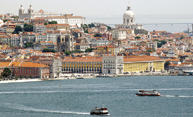 Segundo o IPMA, o estuário do Tejo, onde está localizada Lisboa, é um dos mais sensíveis às mudanças climáticas. (PEDRO CATARINO)
