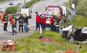 Casimira Martins e o marido, José Santos foram duas das vítimas mortais do violento acidente. (RUI MIGUEL PEDROSA)