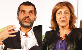 Pedro Norton, presidente da Impresa, e Rosa Cullell, administradora da Media Capital (FILIPACOUTO)