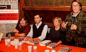 Ana Cabrera, Pedro Marques Gomes, Irene Pimentel e Zita Seabra no lançamento da obra polémica. (Pedro Ferreira)