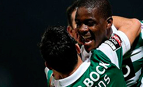 Golo inaugural de William Carvalho. (ESTELA SILVA/LUSA)