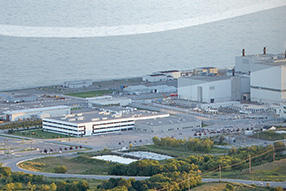 Foto de arquivo da fábrica Nuclear de Darlington. Cortesia da Ontario Power Generation