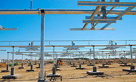 Parque Fotovoltaico de Évora em construção