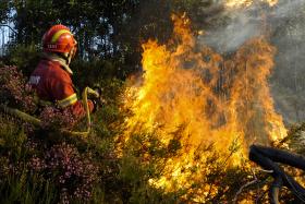 RISCO ELEVADO DE INCÊNDIOS ATÉ SEGUNDA-FEIRA, ALERTA PROTEÇÃO CIVIL