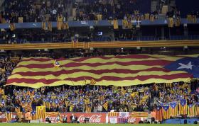 FC BARCELONA RECEBE BILBAU COM CAMISOLA COM AS CORES DA BANDEIRA DA CATALUNHA