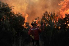 INCÊNDIOS: CEM BOMBEIROS COMBATEM DOIS FOGOS NO DISTRITO DA GUARDA