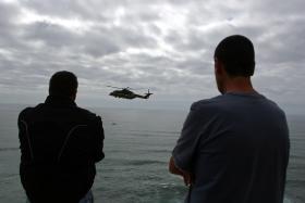 HELICÓPTERO DA FORÇA AÉREA ENVOLVIDO NAS BUSCAS DE AERONAVE AO LARGO DE SAGRES