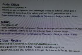 CITIUS: FIM DA SUSPENSÃO DOS PRAZOS DEPENDE DA “COMPLETA OPERACIONALIDADE”- GOVERNO