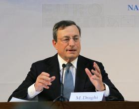 DRAGHI CONSIDERA QUE FRACA PROCURA NA ZONA EURO ESTÁ A CONTRIBUIR PARA INFLAÇÃO BAIXA