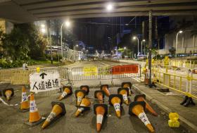 HONG KONG: FUNCIONÁRIOS PÚBLICOS REGRESSAM AO TRABALHO NO COMPLEXO DO GOVERNO