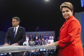 BRASIL/ELEIÇÕES: DILMA E AÉCIO TROCAM ACUSAÇÕES NO ÚLTIMO DEBATE ANTES DA 2.ª VOLTA