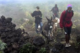 DESALOJADOS DO VULCÃO DO FOGO SEM SABER O QUE PENSAR SOBRE FUTURO