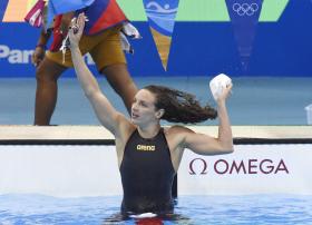 RIO2016: NADADORA HÚNGARA KATINKA HOSSZU VENCE 100 METROS COSTAS