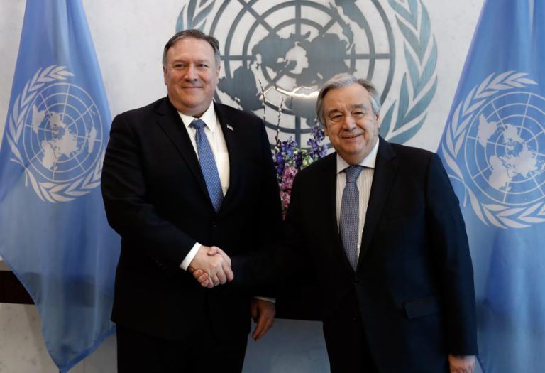 POMPEO E GUTERRES DISCUTEM SITUAÇÃO NA VENEZUELA