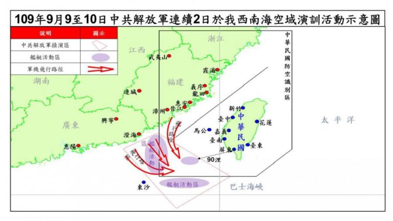 CHINA ENVIA 18 AVIÕES DE GUERRA PARA PERTO DE TAIWAN DURANTE VISITA DOS EUA