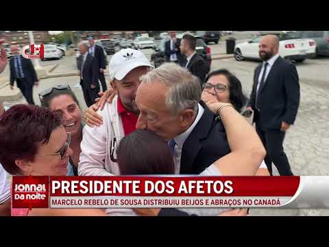 Presidente dos afetos: Marcelo Rebelo de Sousa distribui beijos e abraços no Canadá