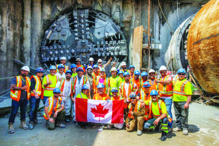 Eglinton Crosstown West: LiUNA divulga imagens da construção de túnel para novo metro