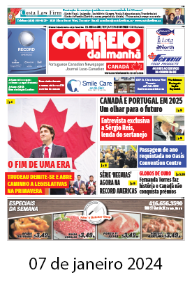 Correio da Manhã Canadá 07 de janeiro 2024